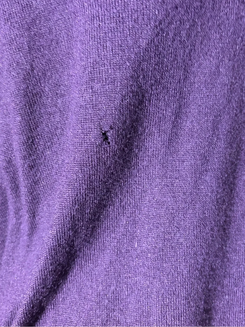 Banana Republic Men's Deep Purple Quarter-Zip Pullover